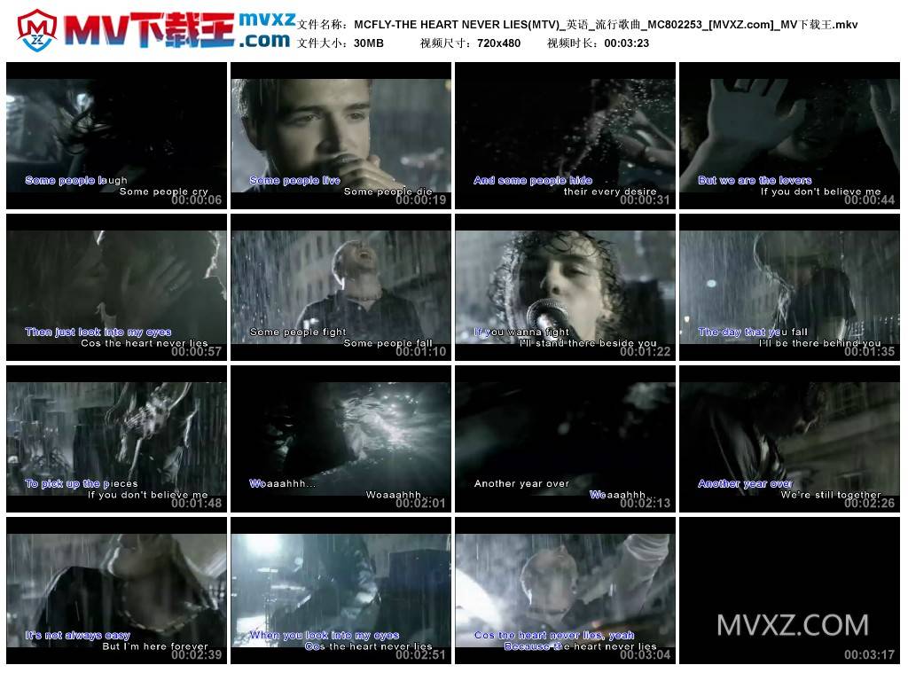 MCFLY-THE HEART NEVER LIES(MTV)_英语_流行歌曲_MC802253